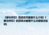 《御宅伴侶》的游戲攻略是什么介紹(《御宅伴侶》的游戲攻略是什么詳細情況如何)