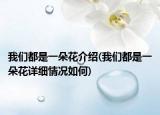 我們都是一朵花介紹(我們都是一朵花詳細情況如何)