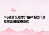 8毛錢什么意思介紹(8毛錢什么意思詳細(xì)情況如何)