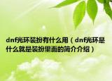 dnf光環(huán)裝扮有什么用（dnf光環(huán)是什么就是裝扮里面的簡介介紹）