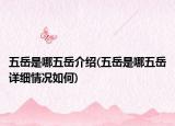 五岳是哪五岳介紹(五岳是哪五岳詳細情況如何)
