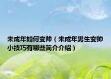 未成年如何變帥（未成年男生變帥小技巧有哪些簡(jiǎn)介介紹）