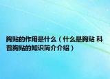 胸貼的作用是什么（什么是胸貼 科普胸貼的知識(shí)簡介介紹）