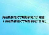 海運(yùn)集裝箱尺寸規(guī)格表簡介介紹圖（海運(yùn)集裝箱尺寸規(guī)格表簡介介紹）