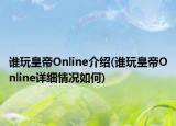 誰玩皇帝Online介紹(誰玩皇帝Online詳細(xì)情況如何)
