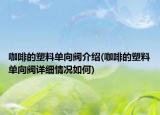 咖啡的塑料單向閥介紹(咖啡的塑料單向閥詳細(xì)情況如何)