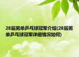 28屆男單乒乓球冠軍介紹(28屆男單乒乓球冠軍詳細情況如何)