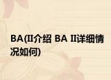 BA(II介紹 BA II詳細(xì)情況如何)