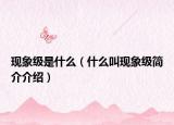 現(xiàn)象級是什么（什么叫現(xiàn)象級簡介介紹）