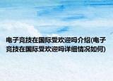 電子競技在國際受歡迎嗎介紹(電子競技在國際受歡迎嗎詳細情況如何)