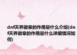 dnf天界徽章的作用是什么介紹(dnf天界徽章的作用是什么詳細(xì)情況如何)
