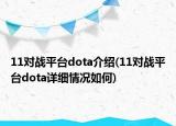 11對戰(zhàn)平臺dota介紹(11對戰(zhàn)平臺dota詳細(xì)情況如何)
