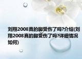 劉翔2008真的腳受傷了嗎?介紹(劉翔2008真的腳受傷了嗎?詳細(xì)情況如何)