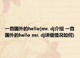 一首國(guó)外的hello(mr. dj介紹 一首國(guó)外的hello mr. dj詳細(xì)情況如何)
