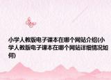 小學(xué)人教版電子課本在哪個(gè)網(wǎng)站介紹(小學(xué)人教版電子課本在哪個(gè)網(wǎng)站詳細(xì)情況如何)