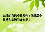 光棍的微信個(gè)性簽名（光棍節(jié)個(gè)性簽名集錦簡(jiǎn)介介紹）