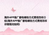 海外APP推廣都有哪些方式費(fèi)用怎樣介紹(海外APP推廣都有哪些方式費(fèi)用怎樣詳細(xì)情況如何)