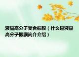 液晶高分子復(fù)合振膜（什么是液晶高分子振膜簡介介紹）