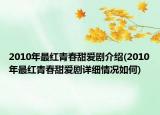 2010年最紅青春甜愛劇介紹(2010年最紅青春甜愛劇詳細(xì)情況如何)