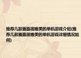 推薦幾款畫(huà)面很唯美的單機(jī)游戲介紹(推薦幾款畫(huà)面很唯美的單機(jī)游戲詳細(xì)情況如何)