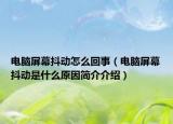 電腦屏幕抖動(dòng)怎么回事（電腦屏幕抖動(dòng)是什么原因簡(jiǎn)介介紹）