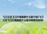 飛刀又見(jiàn)飛刀片尾曲是什么歌介紹(飛刀又見(jiàn)飛刀片尾曲是什么歌詳細(xì)情況如何)
