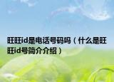 旺旺id是電話號碼嗎（什么是旺旺id號簡介介紹）