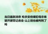 當(dāng)日最新消息 槍殺安倍嫌犯母親希望開謝罪記者會(huì) 山上徹也被判刑了嗎