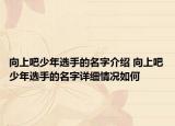 向上吧少年選手的名字介紹 向上吧少年選手的名字詳細(xì)情況如何