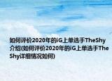 如何評價2020年的iG上單選手TheShy介紹(如何評價2020年的iG上單選手TheShy詳細情況如何)