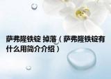 薩弗隆鐵錠 掉落（薩弗隆鐵錠有什么用簡介介紹）