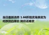 當日最新消息 1.66折拍賣海景房為何跌到白菜價 降價還難賣