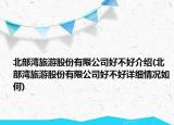北部灣旅游股份有限公司好不好介紹(北部灣旅游股份有限公司好不好詳細(xì)情況如何)