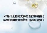cr2是什么格式文件怎么打開轉(zhuǎn)換（cr2格式用什么軟件打開簡介介紹）