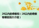 20以內(nèi)的奇數(shù)和（20以內(nèi)的奇數(shù)有哪些簡(jiǎn)介介紹）