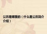 公歷是哪里的（什么是公歷簡介介紹）