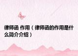 律師函 作用（律師函的作用是什么簡(jiǎn)介介紹）