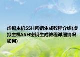 虛擬主機SSH密鑰生成教程介紹(虛擬主機SSH密鑰生成教程詳細(xì)情況如何)