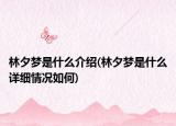 林夕夢(mèng)是什么介紹(林夕夢(mèng)是什么詳細(xì)情況如何)
