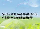為什么小右要diss徐良介紹(為什么小右要diss徐良詳細情況如何)