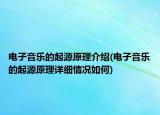 電子音樂(lè)的起源原理介紹(電子音樂(lè)的起源原理詳細(xì)情況如何)