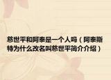 慈世平和阿泰是一個人嗎（阿泰斯特為什么改名叫慈世平簡介介紹）