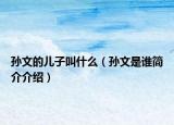 孫文的兒子叫什么（孫文是誰簡介介紹）
