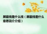屏蔽線是什么線（屏蔽線是什么意思簡(jiǎn)介介紹）