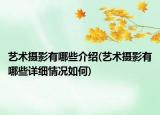 藝術(shù)攝影有哪些介紹(藝術(shù)攝影有哪些詳細(xì)情況如何)