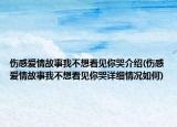 傷感愛(ài)情故事我不想看見(jiàn)你哭介紹(傷感愛(ài)情故事我不想看見(jiàn)你哭詳細(xì)情況如何)
