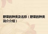 野菜的種類及名稱（野菜的種類簡介介紹）