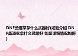 DNF柔道家拿什么武器好(如題介紹 DNF柔道家拿什么武器好 如題詳細情況如何)
