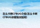 怎么卡啊CFBUG介紹(怎么卡啊CFBUG詳細(xì)情況如何)