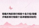 雪橇犬電影排行榜前十名介紹(雪橇犬電影排行榜前十名詳細情況如何)